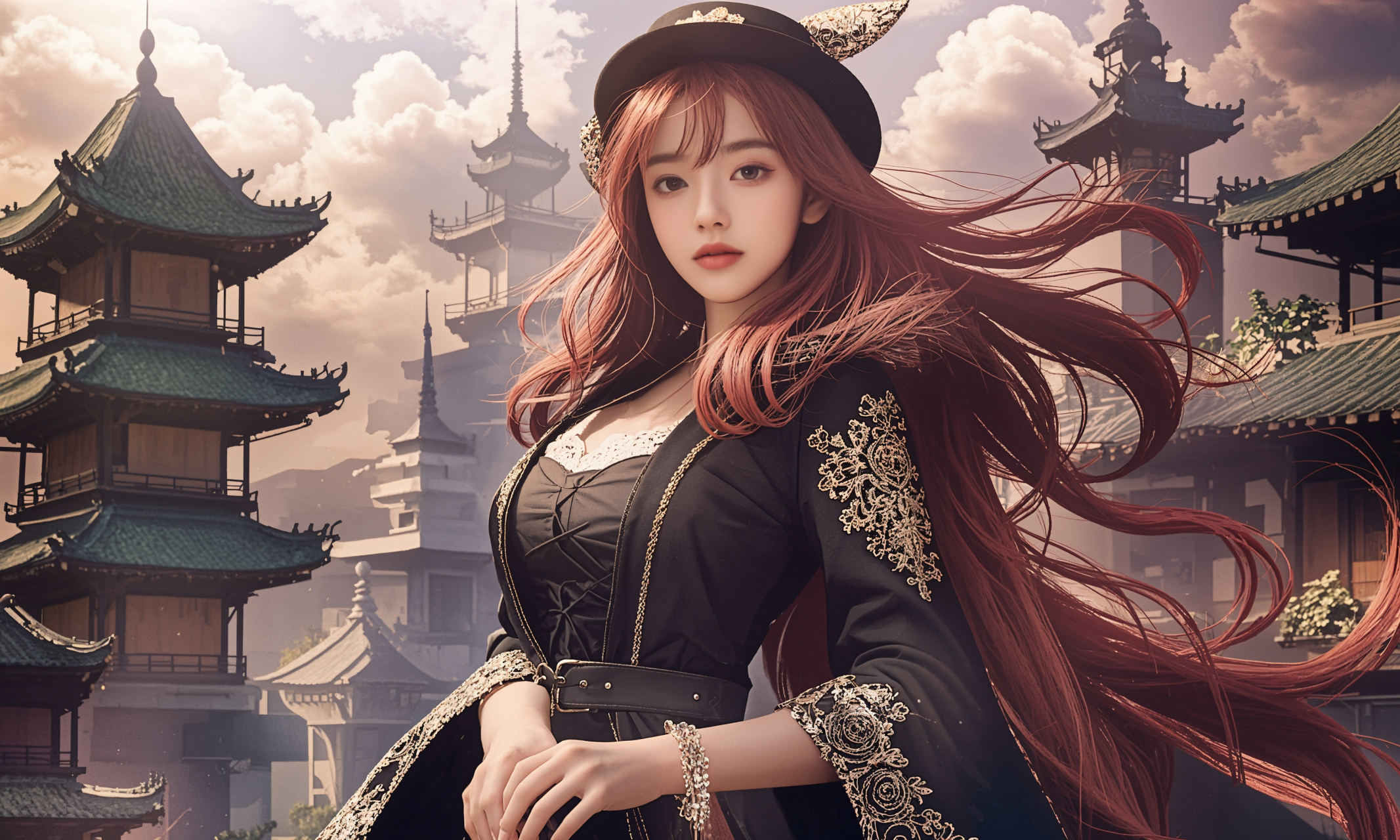 江西庐山“蓝调时刻”暑夏景象如梦幻化